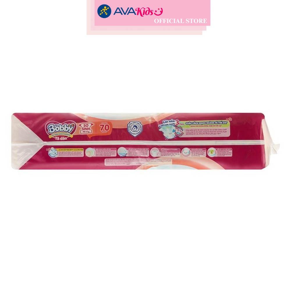 Tã dán Bobby size NB 70 miếng (Dưới 5 kg)