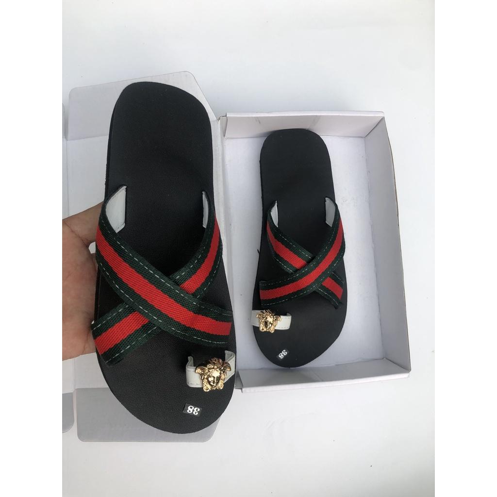 Dép quai xỏ ngón chéo dù nam nữ size từ 34 đến 43