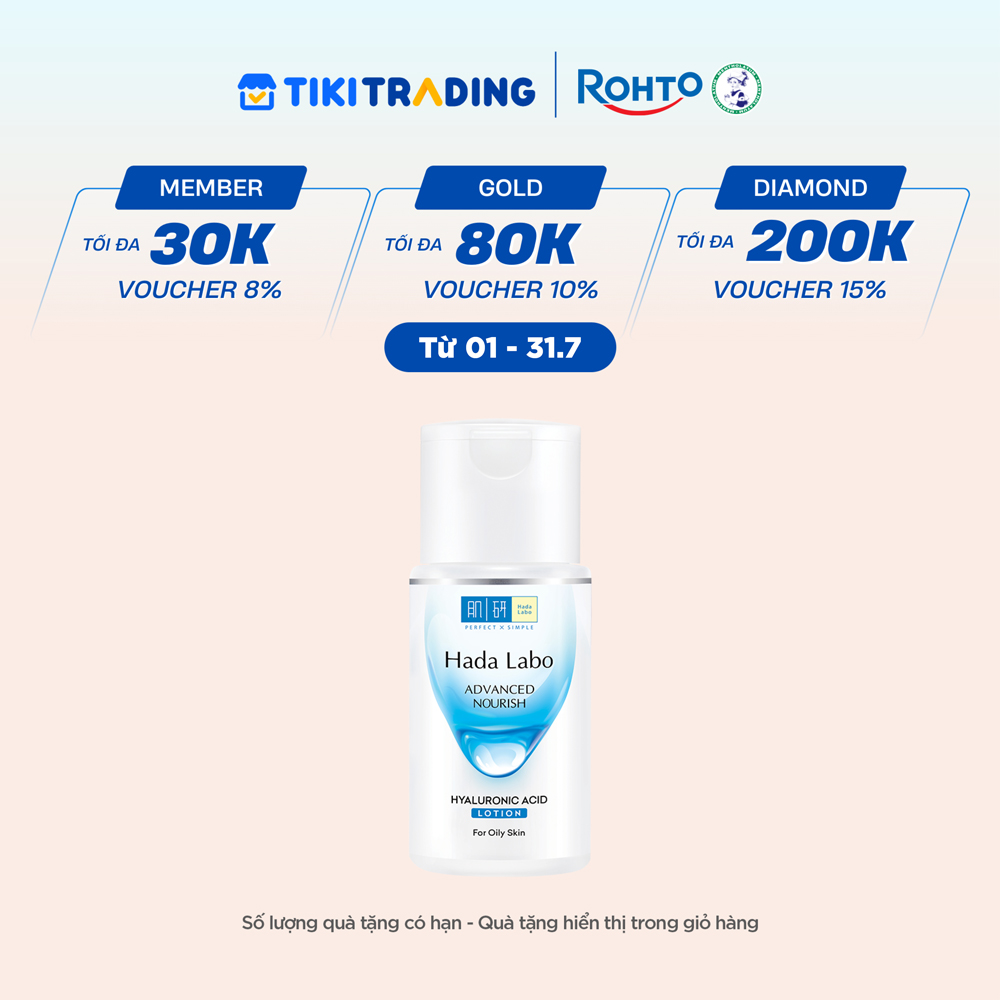 Dung dịch dưỡng ẩm tối ưu Hada Labo Advanced Nourish Lotion dùng cho da thường và da khô 100ml