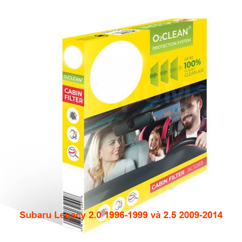 Lọc gió điều hòa cho xe Subaru Legacy 2.0 1996-1999 và 2.5 2009-2014 72880-AG000 mã AC102-7