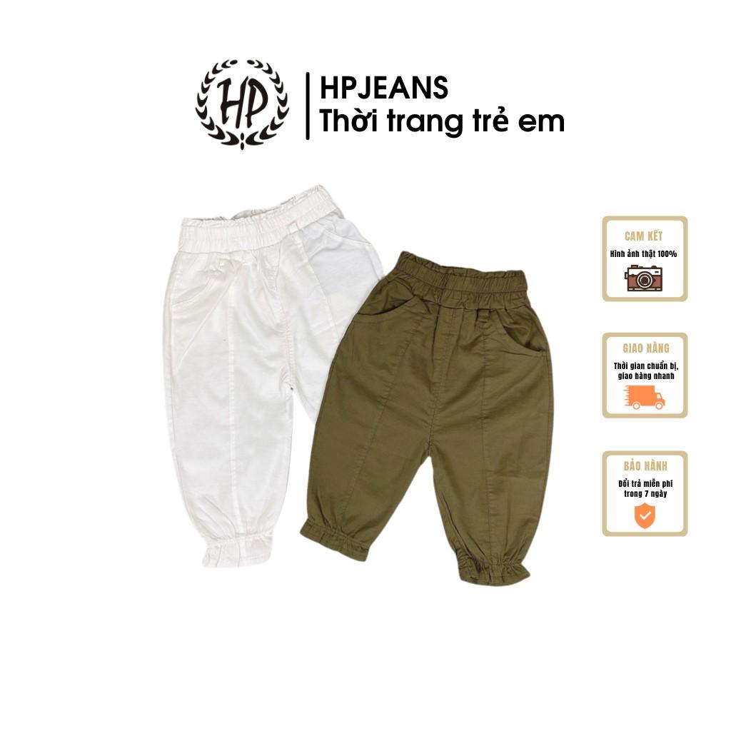 Quần Alibaba Bé Gái HPJEANSDUI HẬU BÙI Quần Chống Muỗi Cho Bé HP Jeans Chất Liệu Đũi Cao Cấp Cho Các Bé Từ 1 Đến 6 Tuổi