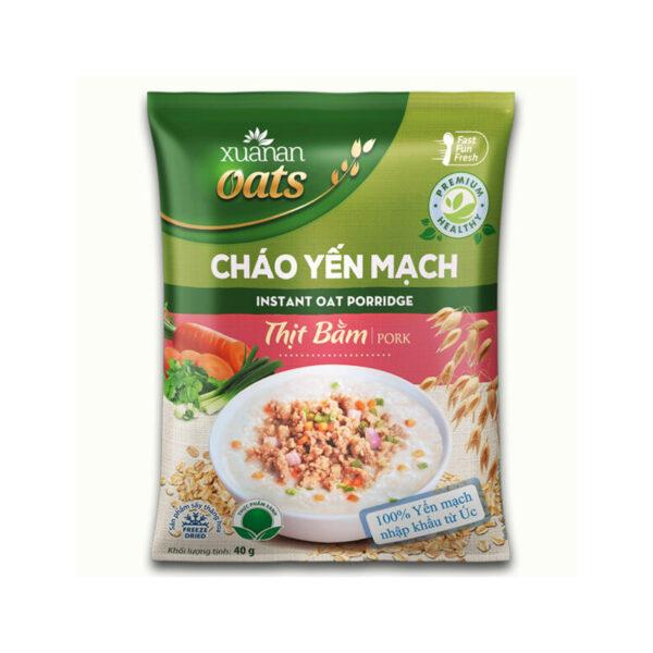 Cháo Yến Mạch Thịt Heo Bằm Xuân An Gói 40G