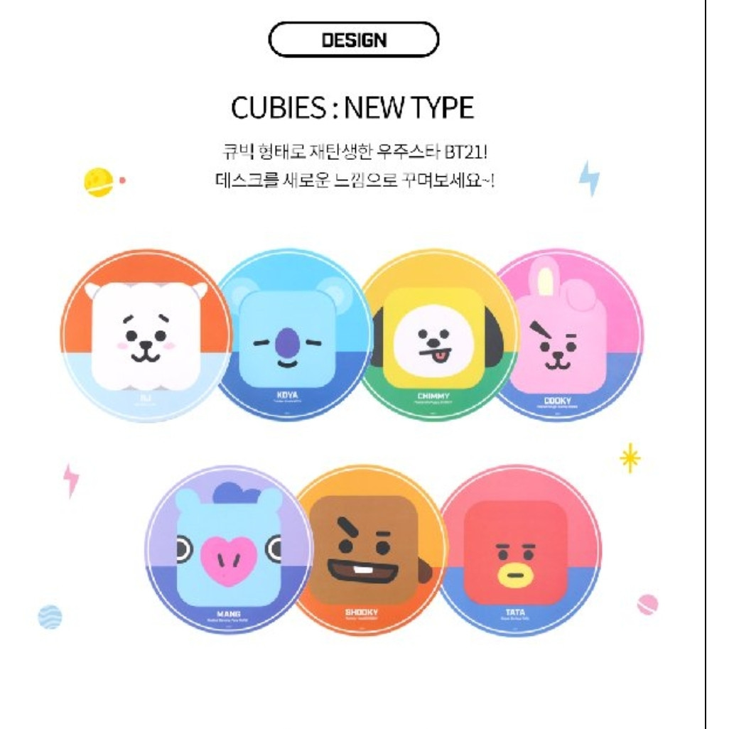 MIẾNG LÓT CHUỘT BT21 LINE AND FRIEND- HÀNG CHÍNH HÃNG