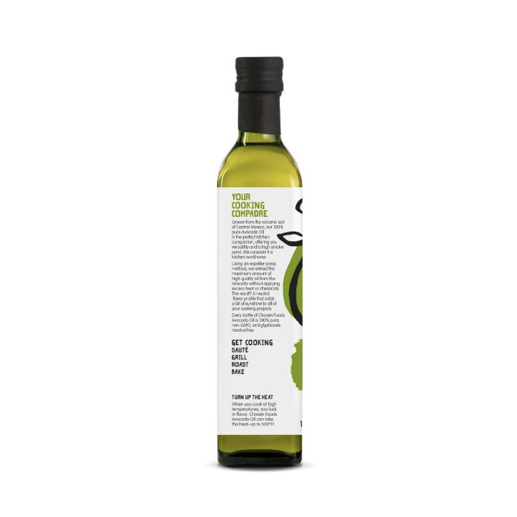 DẦU QUẢ BƠ NGUYÊN CHẤT Chosen Foods 100% Pure Avocado Oil, Expeller-pressed, Naturally Refined, Non-GMO, 500ml (16.9 oz)