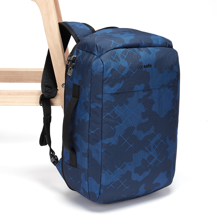 Balo Pacsafe Vibe 28L PACSAFE - ÚC : Hệ thống khóa kéo có thể khóa chống cắt trộm Dây đeo chống cắt, có thể neo vào một vật cố định để bảo vệ túi