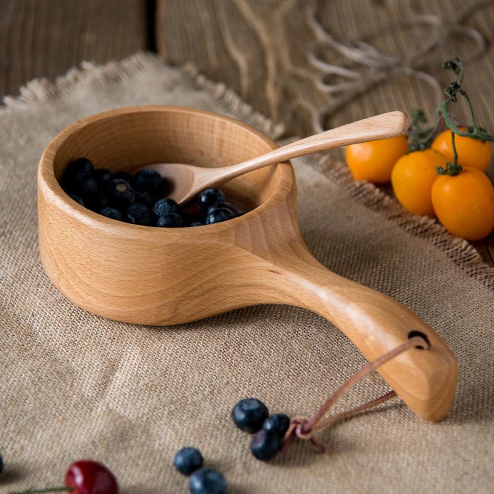 Bát gỗ tự nhiên ONGTRE ăn Salad/ An toàn sức khỏe/ nhập khẩu cao cấp