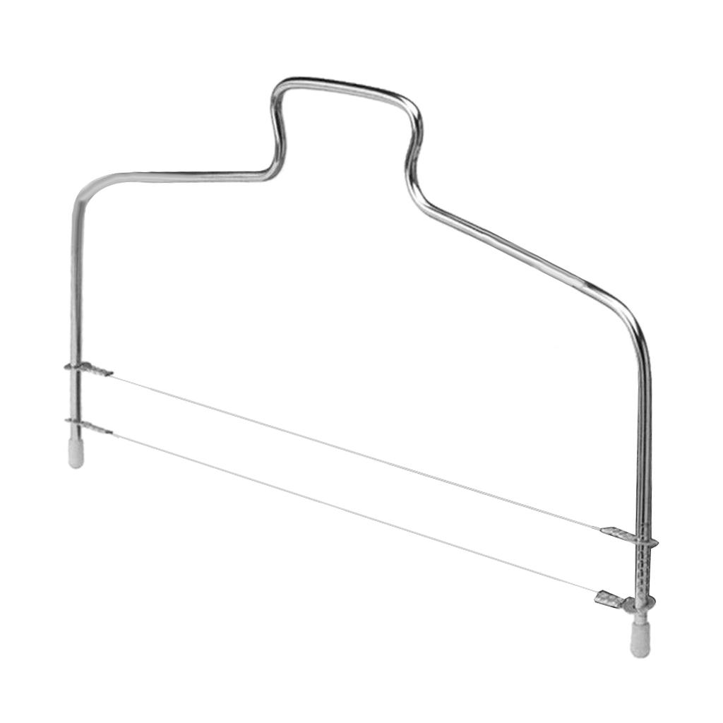 Adjustable Cake Leveler Cutter Slicer Stainless 2 Blades Cake Cutter