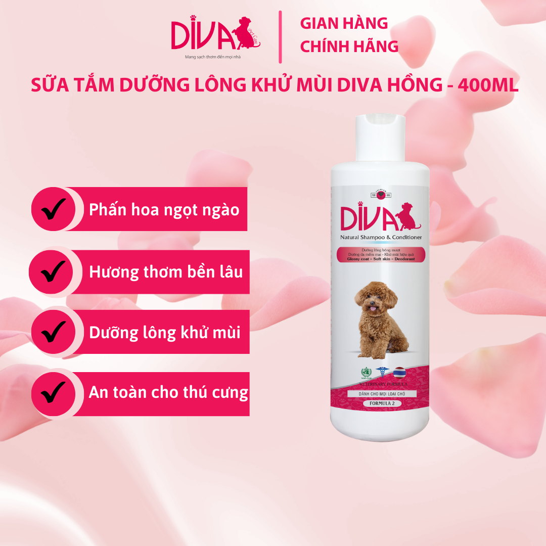 Sữa Tắm Dưỡng Ẩm DIVA Formula 2 New (400ml)