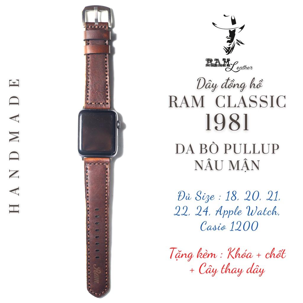 Dây đồng hồ AW da bò thật - RAM Classic 1981 bản mới