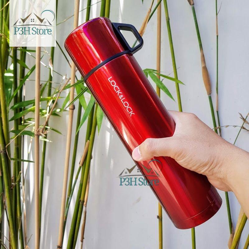 Bình giữ nhiệt Lock&Lock Mocha dung tích 750ml ó nắp dùng làm cốc uống LHC1438