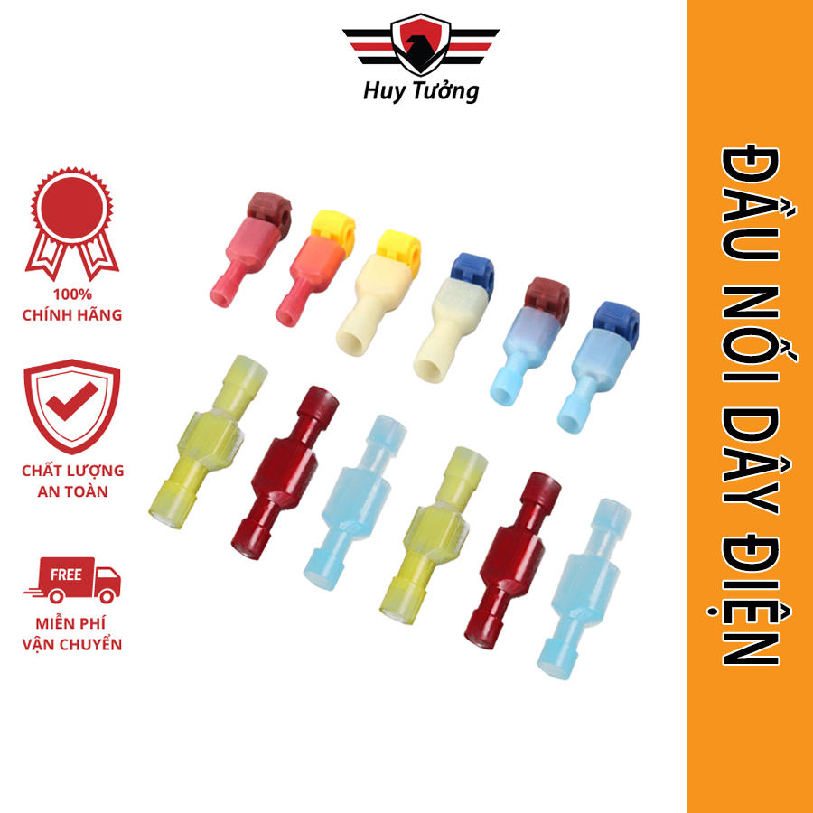 Combo Cút nối dây điện chữ T, bộ cút nối điện phân nhánh chữ T giúp phân nhánh dây điện tiện lợi dễ dàng - Huy Tưởng