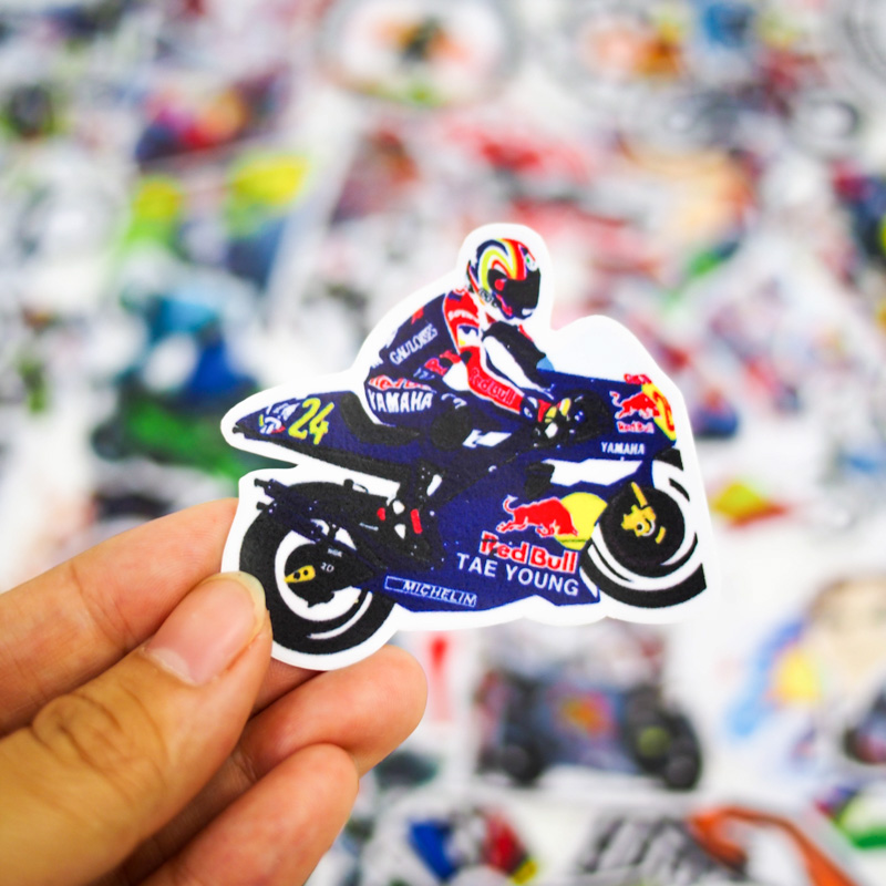 Combo 3 Hộp Sticker Hình Dán - BIKER (Logo Racing, Motorcycle, Cafe Racer)