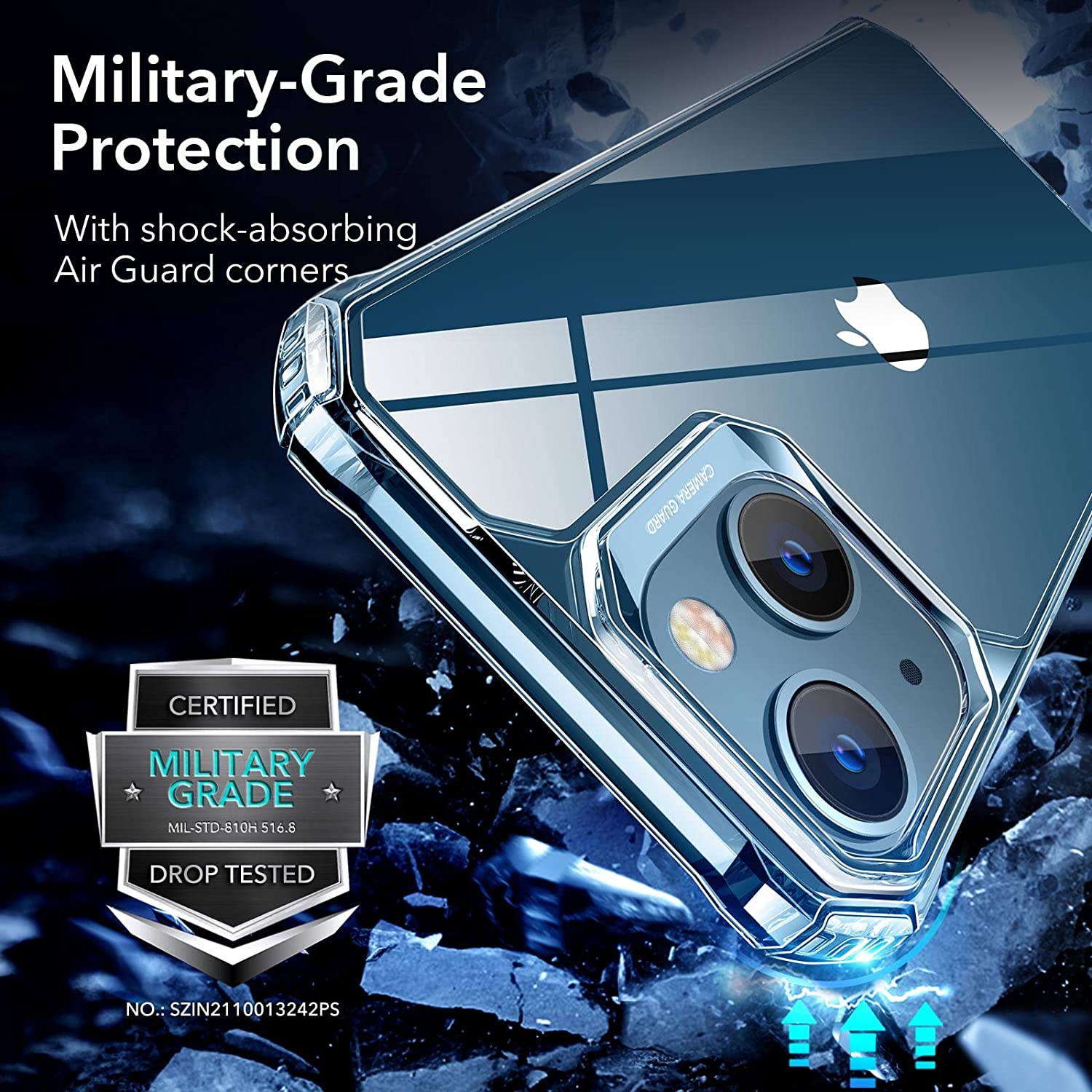 Ốp Lưng dành cho iPhone 13 / 13 Pro / 13 Pro Max ESR Air Armor Clear Case - Hàng Nhập Khẩu