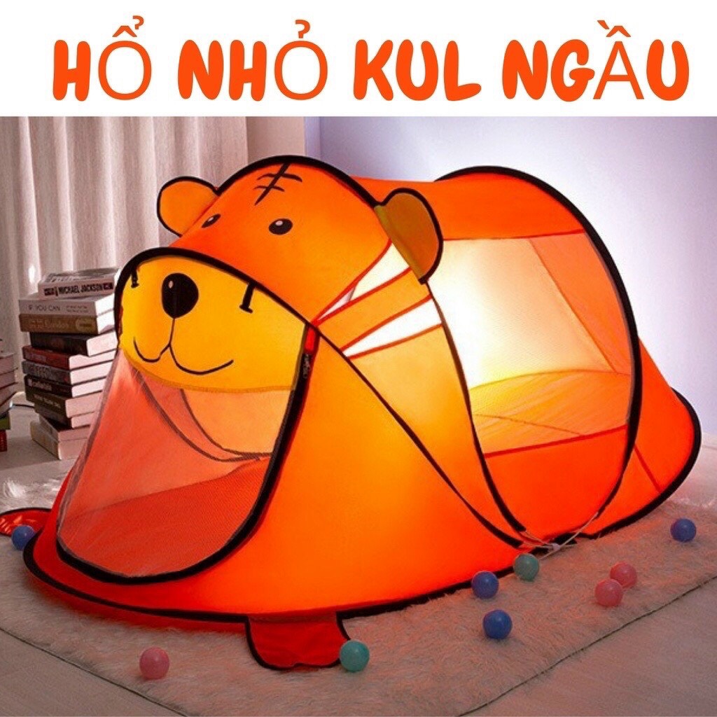Lều Cho Bé tự bung Hình Thú Kèm Túi Đựng - Lều Trẻ Em Trong Nhà