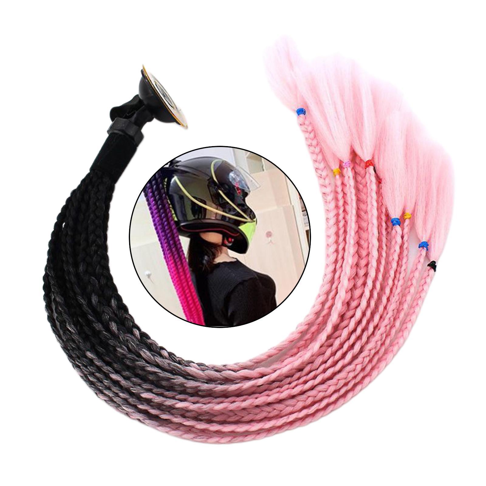 2X 55cm Hair   Gradient Ponytail for Motorcycle