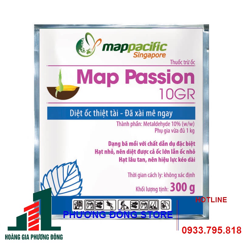 Thuốc trừ ốc Map Passion 10GR - gói 300g, gói 1kg
