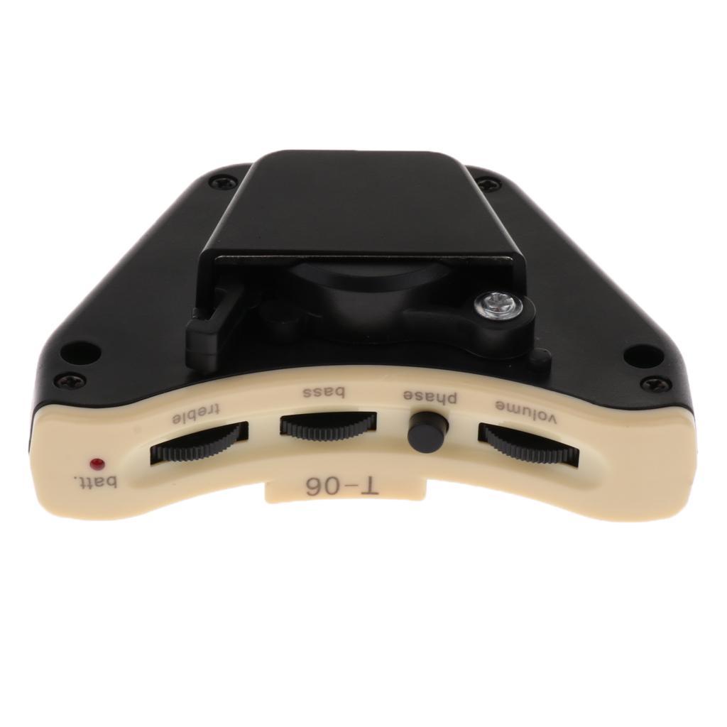 Soundhole Preamp End Pin Pickup Set w/ Volume Control for Guitar