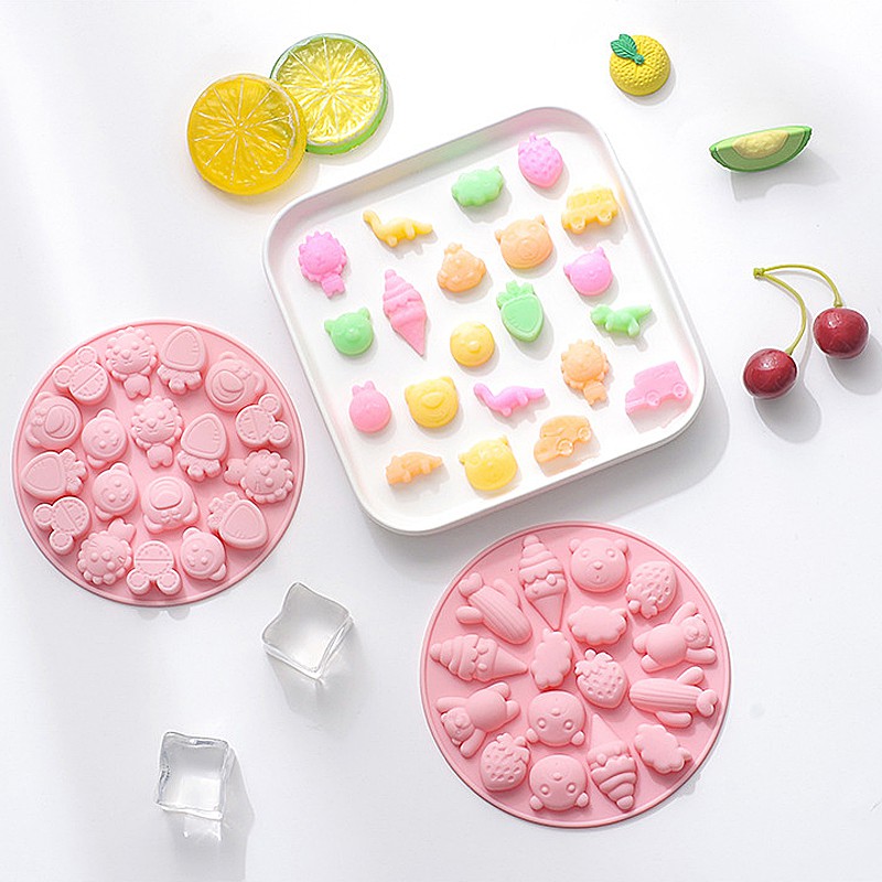 Khuôn silicon làm bánh, socola dễ thương - giao ngẫu nhiên - 1 cái