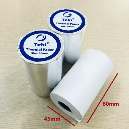 Giấy in nhiệt, Giấy in bill K80 đường kính 45mm/65mm/80mm