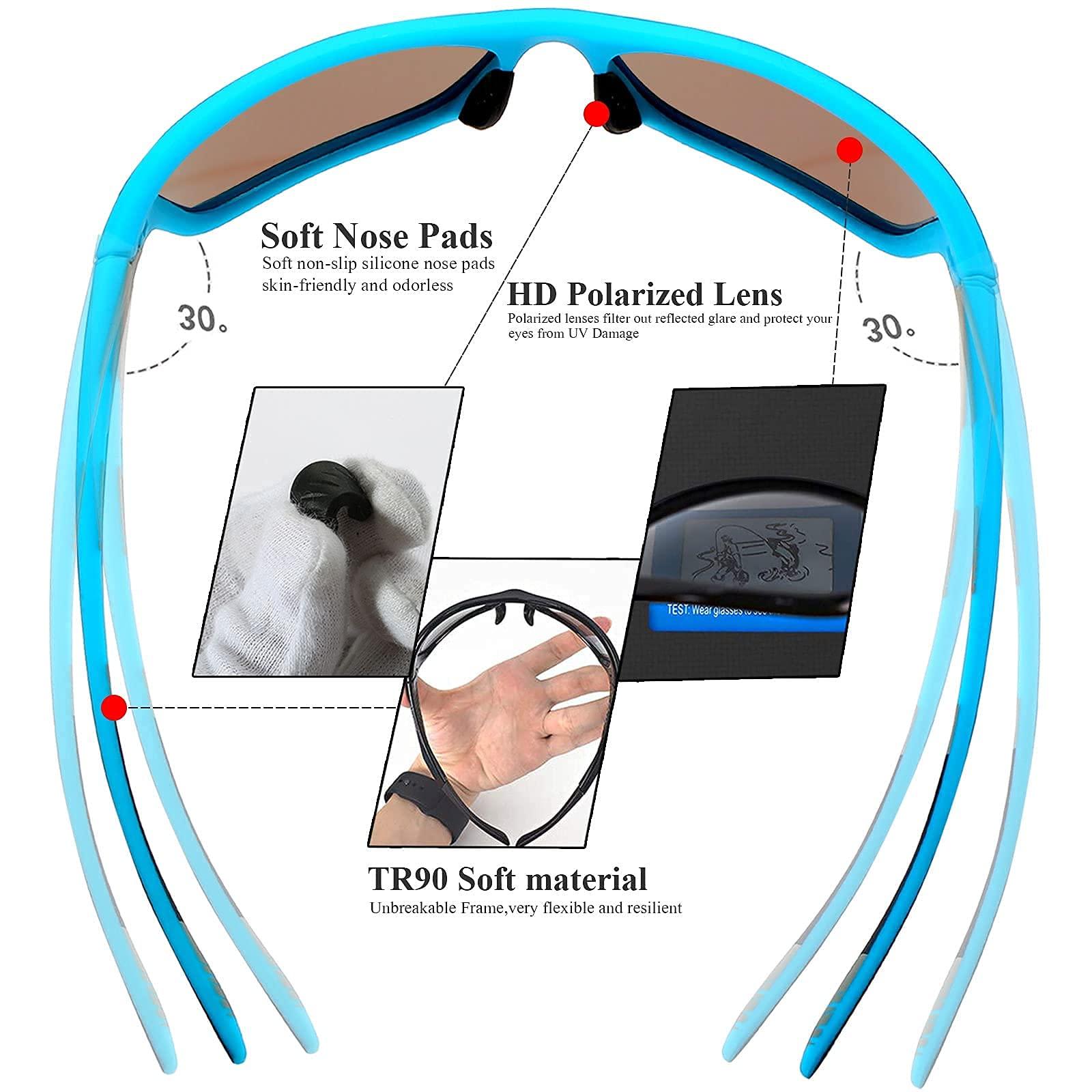 Kính râm cho Nam Nữ/Câu cá mát mẻ Chơi gôn Đi xe đạp Lái xe chơi gôn Câu cá