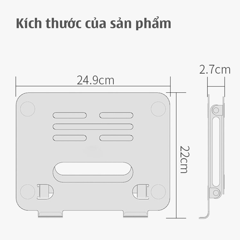 P43 Giá Đỡ Laptop Hợp Kim Nhôm Giúp Tản Nhiệt Cho Máy Tính Xách Tay, Macbook Có Thể Tháo Rời