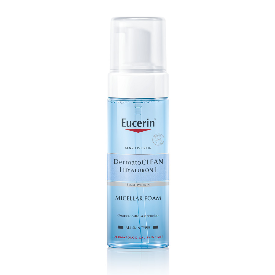 Combo Eucerin Tinh Chất Giảm Thâm Nám UltraWhite Serum 30ml Bọt tẩy trang Eucerin DermatoClean Hyaluron Micellar Foam 150ml