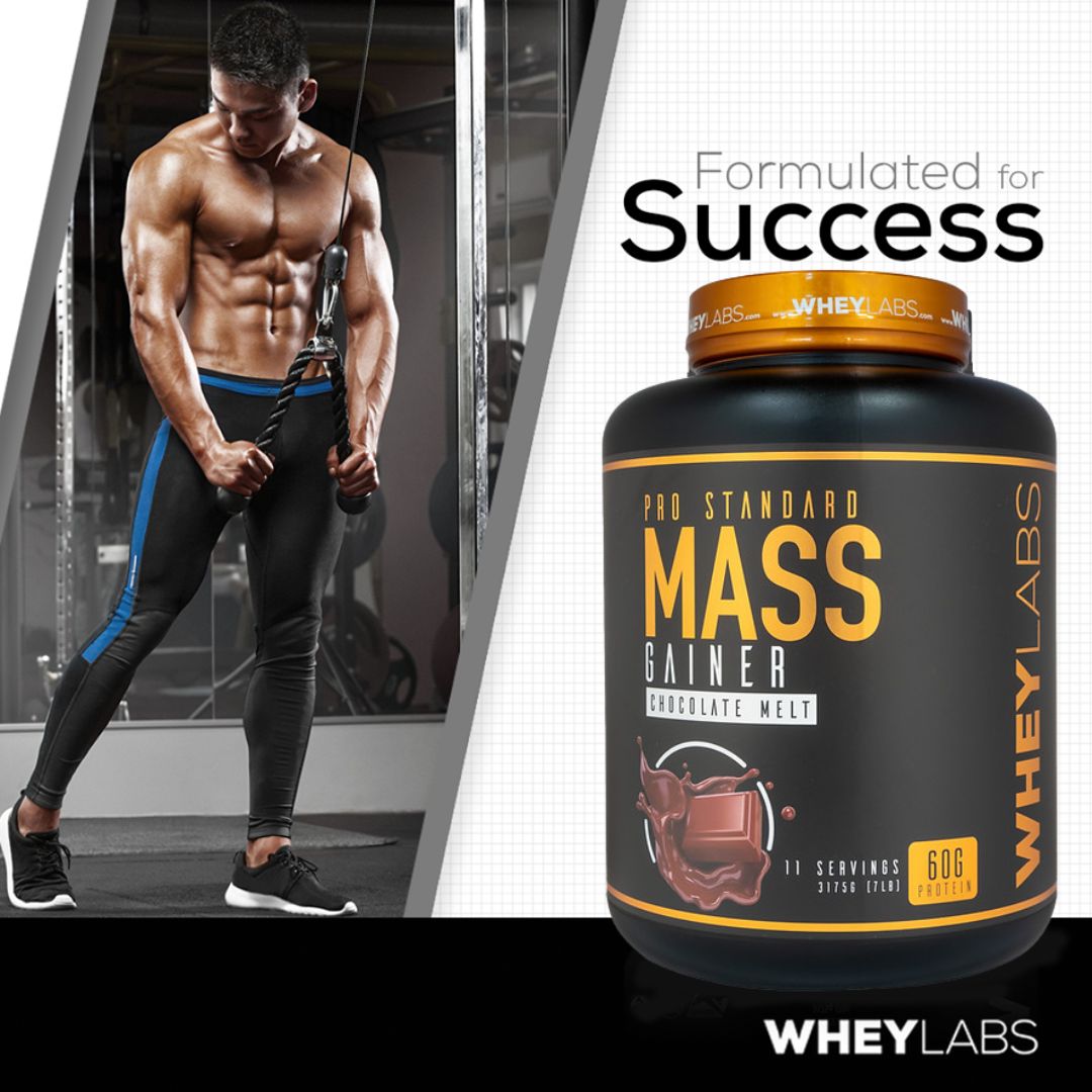 [MUA 1 TẶNG 1] Sữa hỗ trợ tăng cân an toàn Wheylabs Mass hũ 7lbs (3.1kg) - TẶNG KÈM BCAA Wheylabs 30 lần dùng