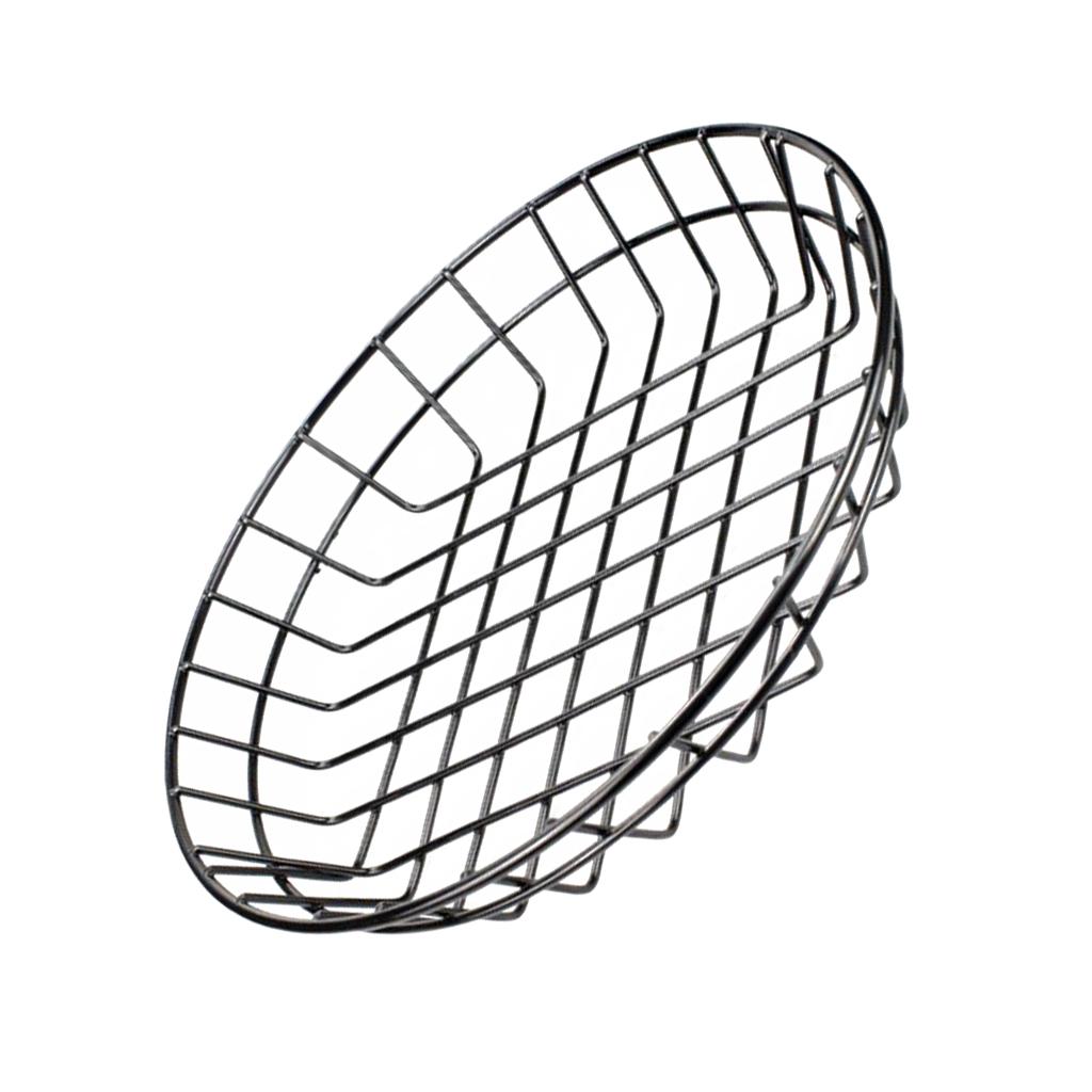 3x L Metal Fast Food Baskets Restaurant Serving for Sandwiches Fries Chips