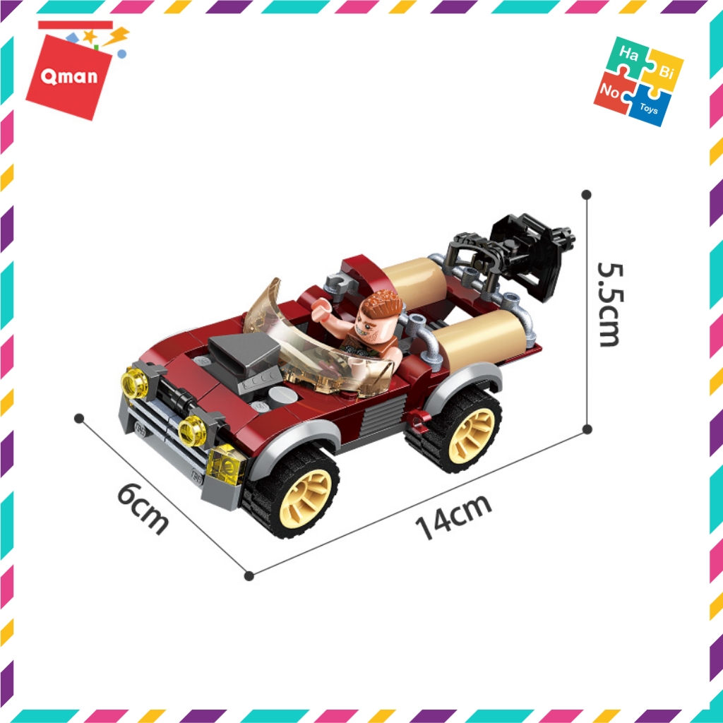 Bộ Đồ Chơi Xếp Hình Thông Minh Lego Quân Sự Qman 648 Mảnh Ghép Máy Bay Trực Thăng Quân Sự Phi Cơ Xạ Thủ 3208 Cho Trẻ Từ 6 Tuổi