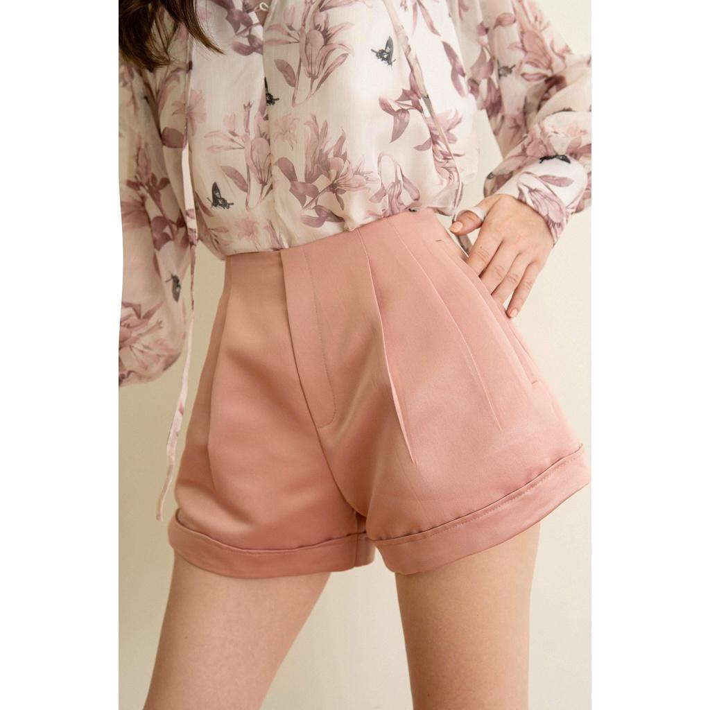 Quần Short Nữ Lưng Cao 4 Màu EDINI - S138