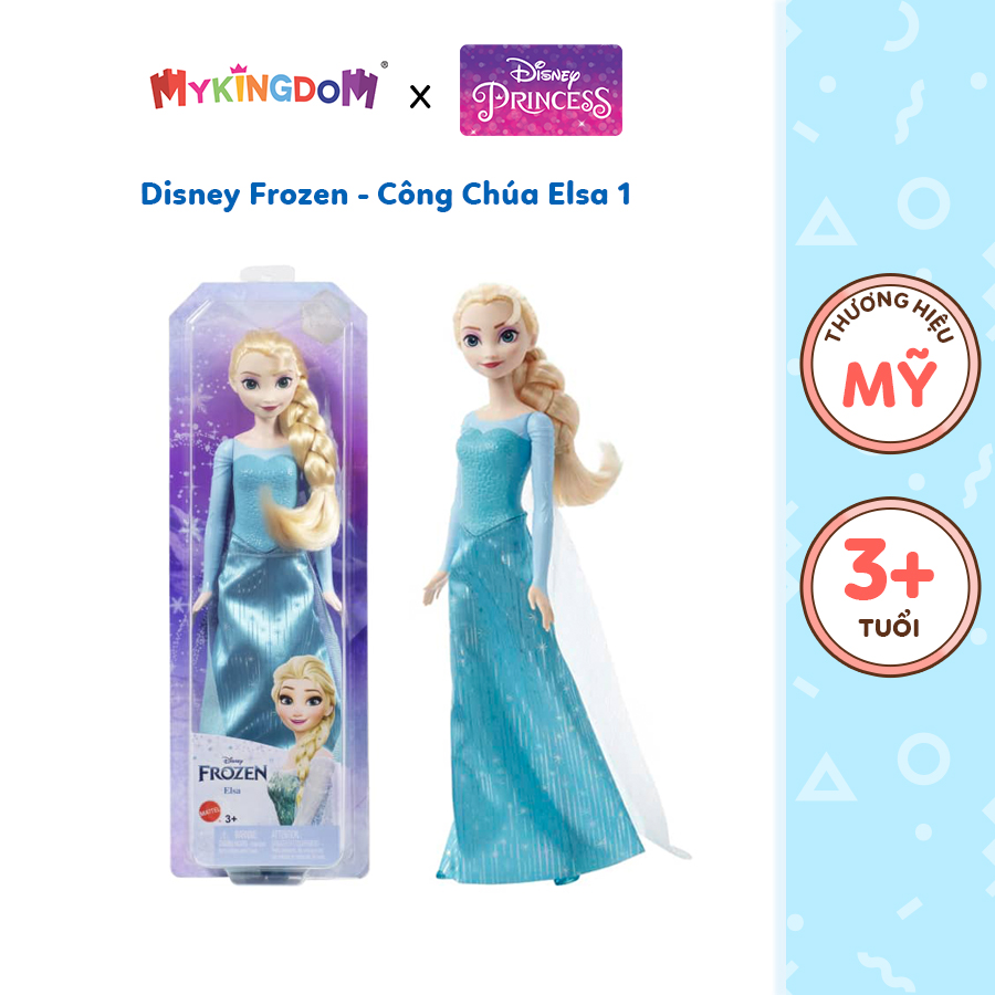 Đồ Chơi Disney Frozen - Công Chúa Elsa 1 DISNEY PRINCESS MATTEL HLW47/HLW46