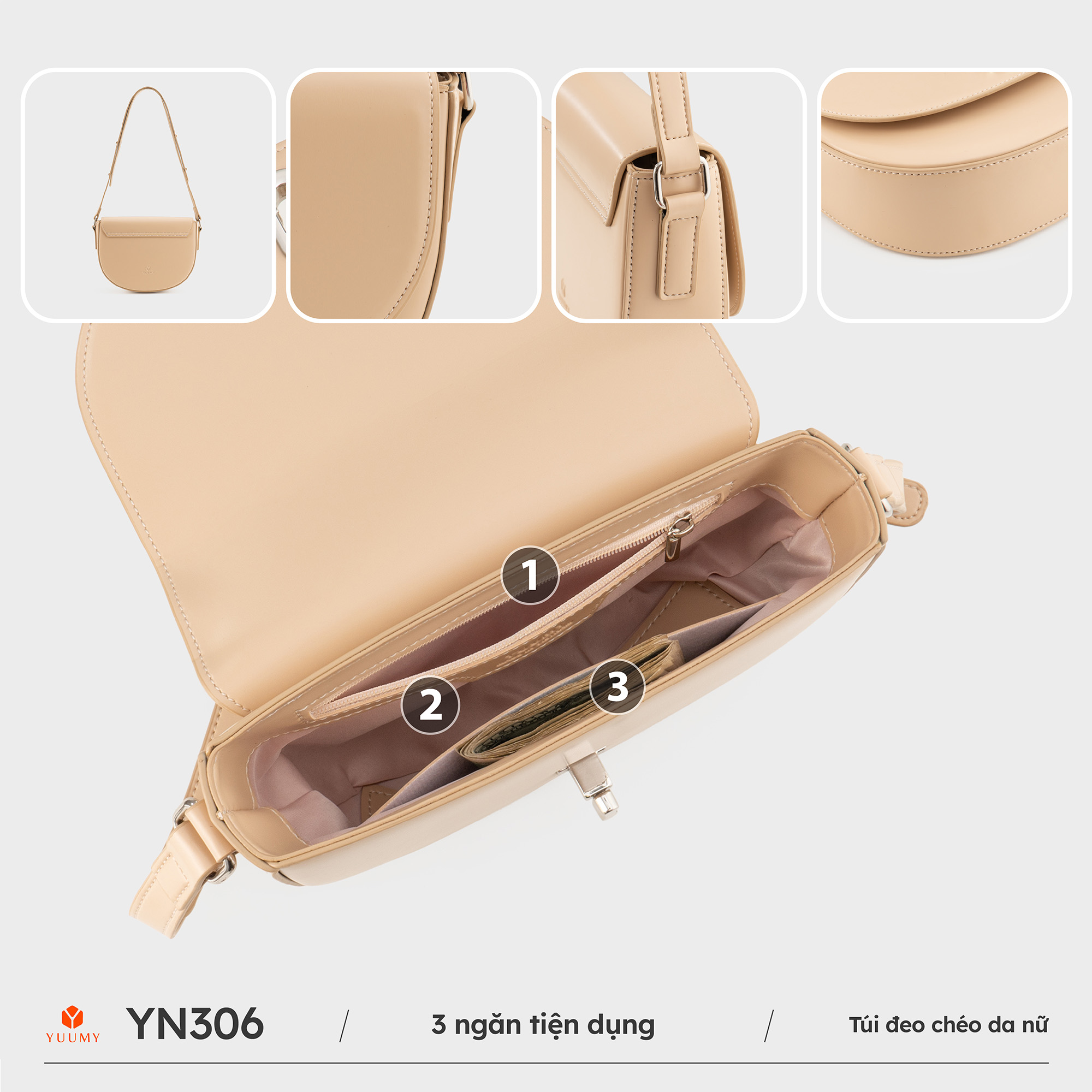 Túi đeo chéo nữ YUUMY YN306