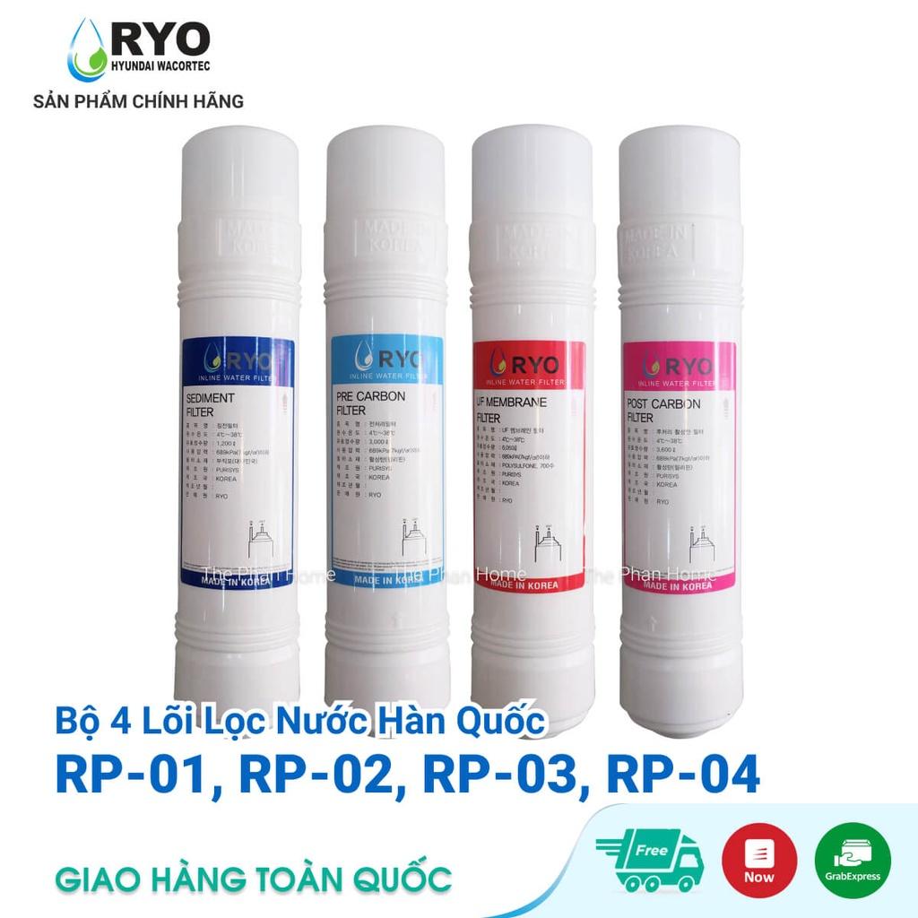 Combo 5 Lõi Lọc Nước Hàn Quốc Cho Máy Lọc Nước UF (RYO Hyundai, KoriHome, Canzy, CNC, Humero