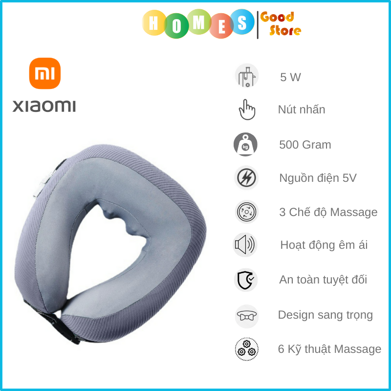 Gối Massage Cổ Đa Năng XIAOMI Momoda SX336 Gồm 5 Chế Độ Khác Nhau - Hàng Chính Hãng