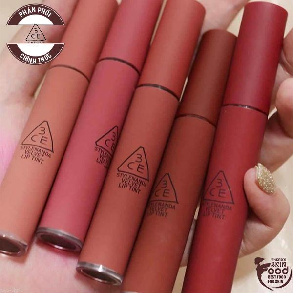 Son Kem Lì, Lên Màu Chuẩn Hàn Quốc 3CE Velvet Lip Tint 4g