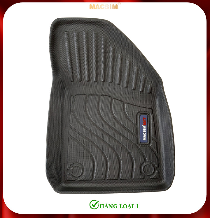 Thảm lót sàn xe ô tô Peugeot MG4 Nhãn hiệu Macsim chất liệu nhựa TPE cao cấp màu đen