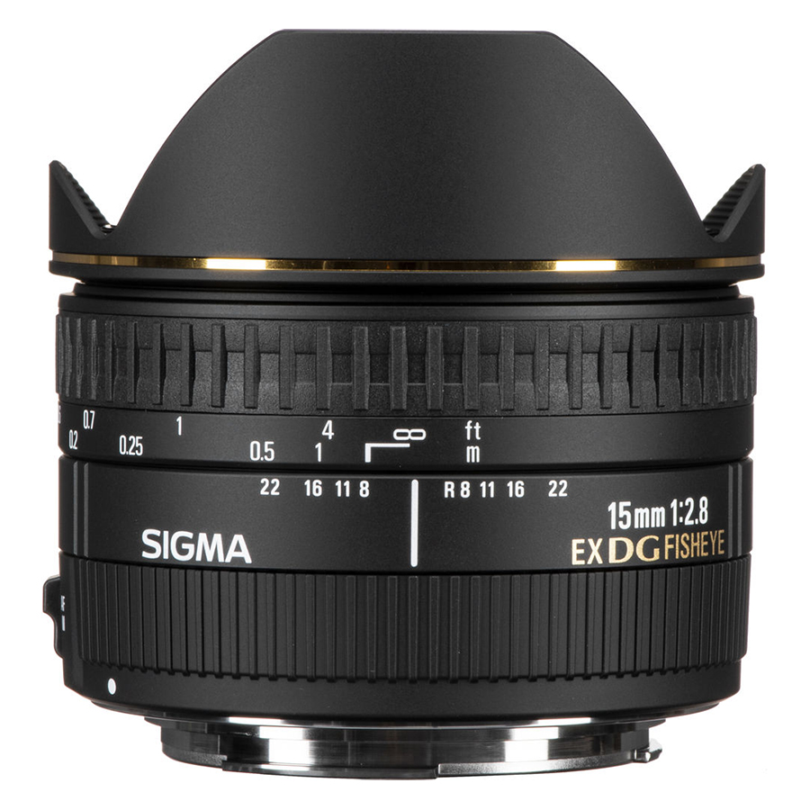 Ống kính Sigma 15 F/2.8 EX DG FISHEYE DIAGONAL For Nikon - Hàng Chính Hãng