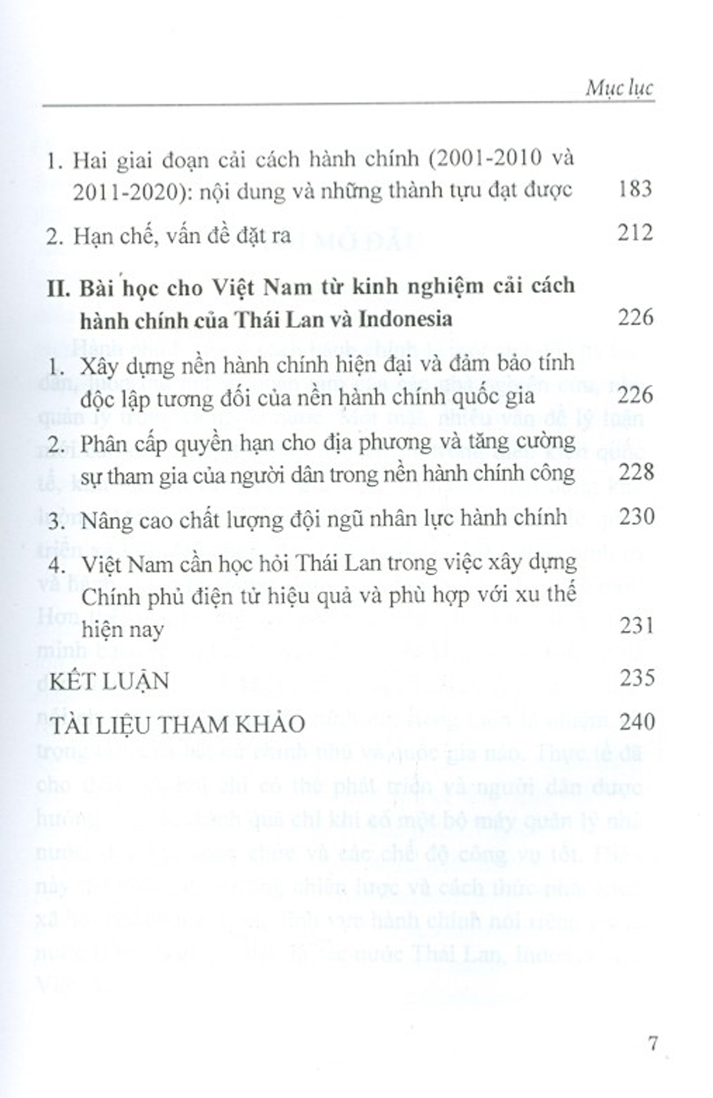 Cải Cách Hành Chính Của Thái Lan, Indonesia Hai Thập Niên Đầu Thế Kỷ Xxi Và Bài Học Kinh Nghiệm Cho Việt Nam (Sách Tham Khảo)