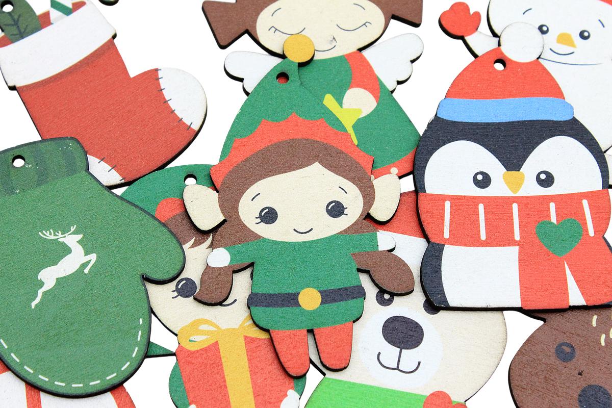 Dây Hình Gỗ Trang Trí Giáng Sinh - Bách Mộc - Set 6