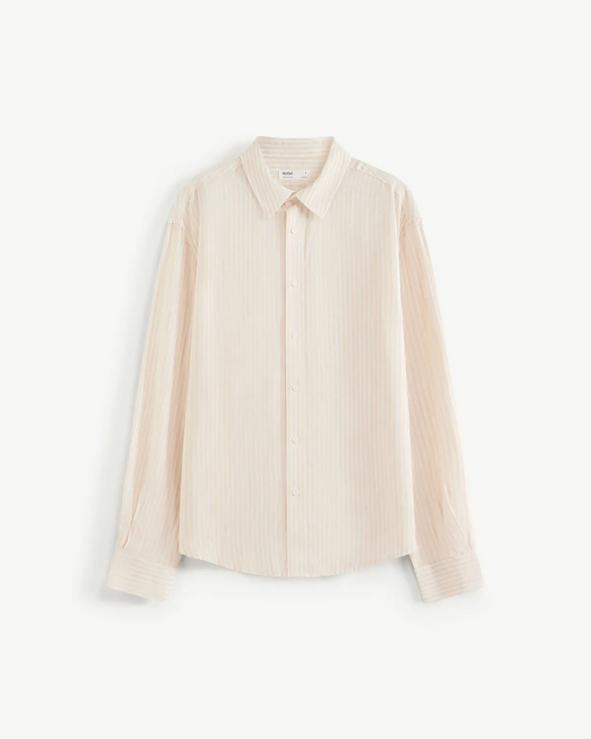 Áo sơ mi tay dài nam sọc linen Form Regular - ROUTINE 10S26SHL005