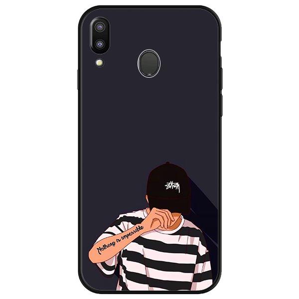 Ốp lưng dành cho Samsung M20 Chàng Trai Áo Sọc - Hàng Chính Hãng