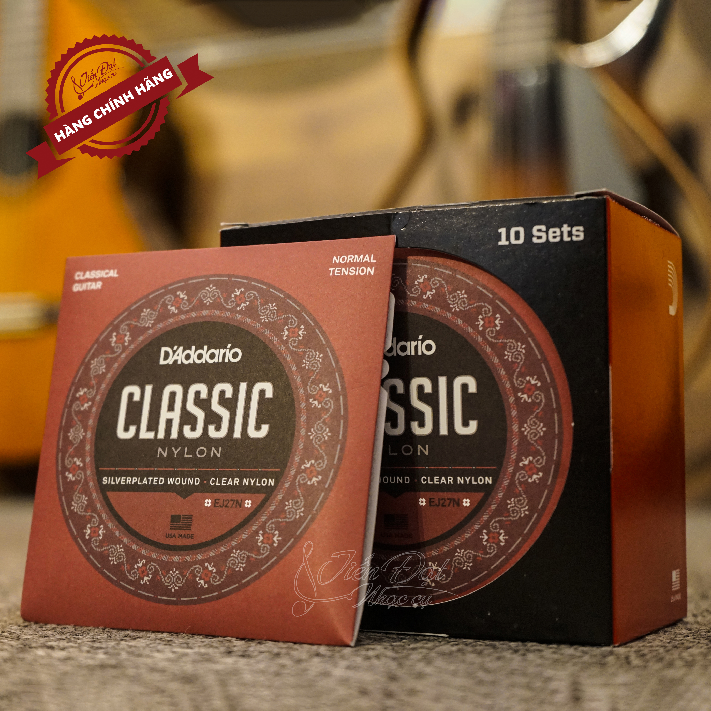 Bộ Dây Đàn Guitar Chính Hãng Classic D'Addario EJ27N, EJ45, EJ45C, EJ49, Xuất Xứ Mỹ