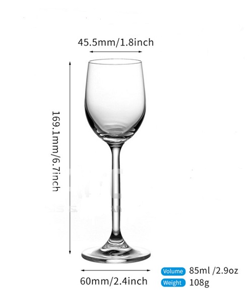 Ly thủy Tinh Pha Lê IDELITA DANUBE MELODIC Liqueur wine glasses 85ml