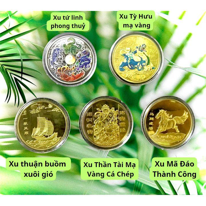 Hộp Quà Tặng Phong Thuỷ Xu May Mắn Dùng để sưu tầm, Trang trí nhà cửa, bàn sách - SP006315
