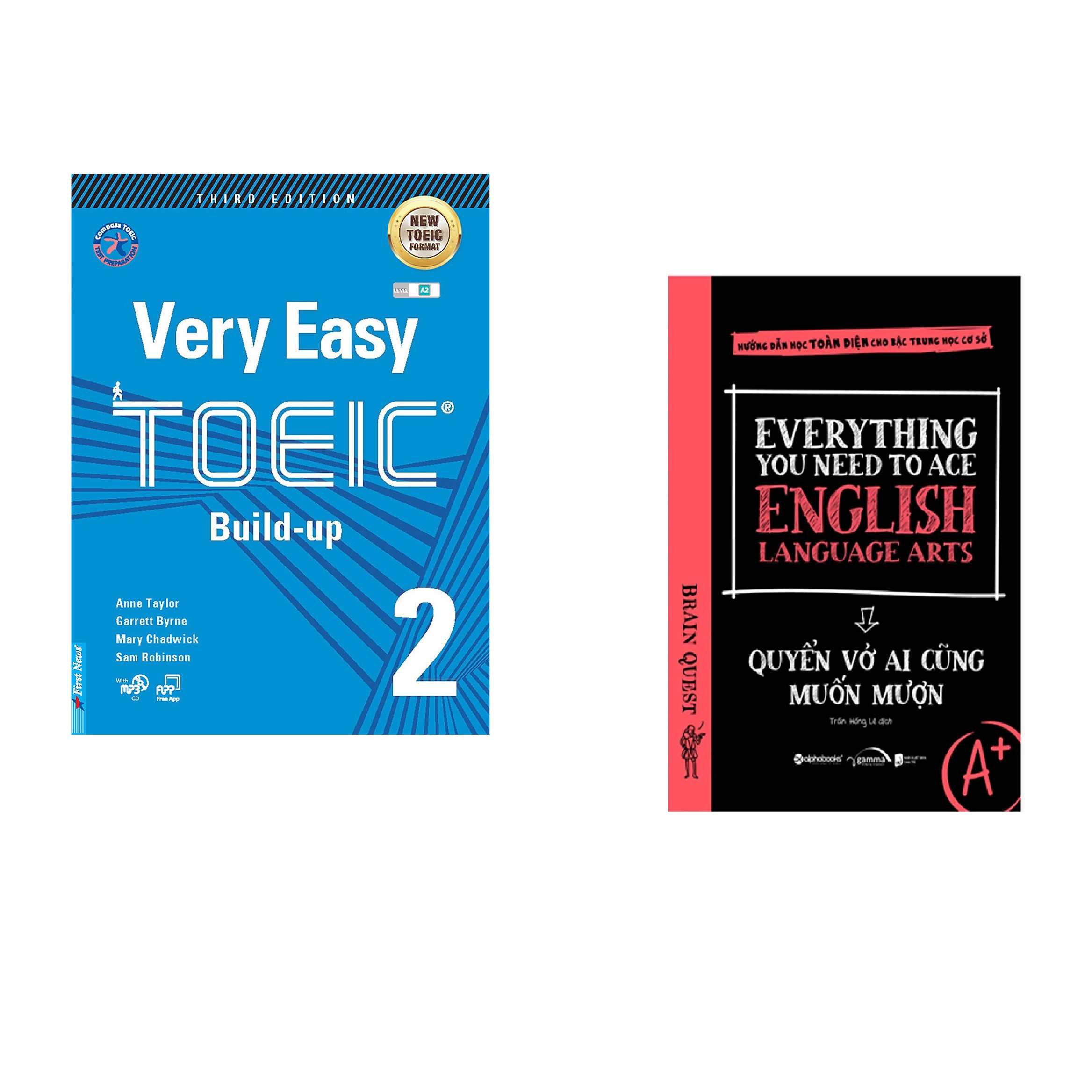 Combo 2 cuốn sách: Very Easy Toeic 2 - Build Up + Everything You Need To Ace English Language Arts – Quyển Vở Ai Cũng Muốn Mượn