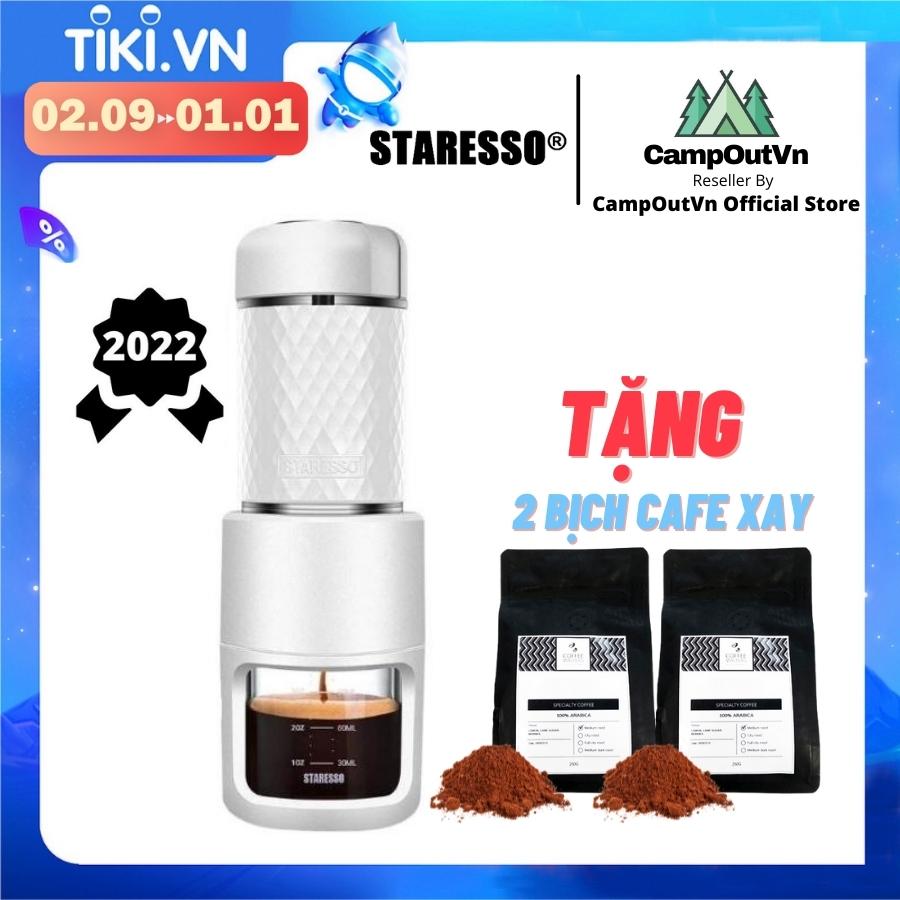 Máy pha cà phê Staresso du lịch đồ cắm trại máy pha cafe cầm tay Basic campout A063