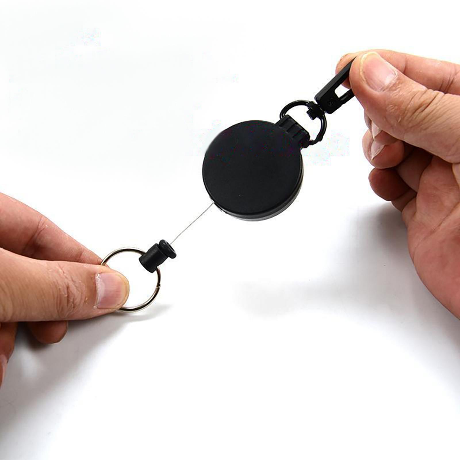 Heavy Duty Retractable Keychain Retractable Reel for Offices Fishing Outdoor