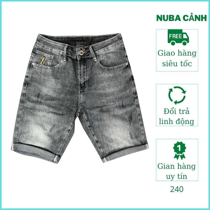 Quần short jean nam chất bò cá tính trẻ trung, NUBA 240