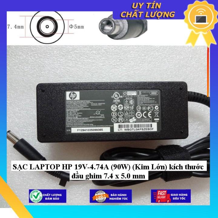 SẠC cho LAPTOP HP 19V-4.74A kích thước đầu ghim 7.4 x 5.0 mm - Hàng Nhập Khẩu New Seal