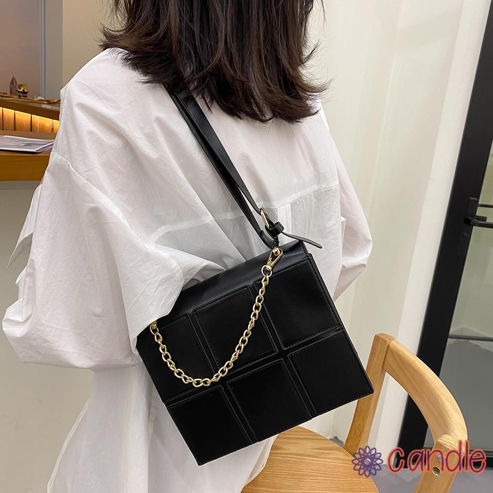 Túi Xách Da Pu Dây Xích Đeo Dưới Cánh Tay Thời Trang